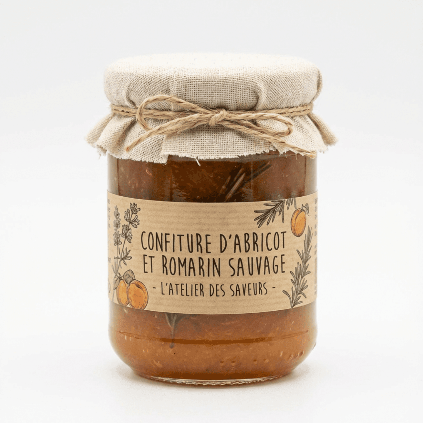 Packshot confiture artisanale