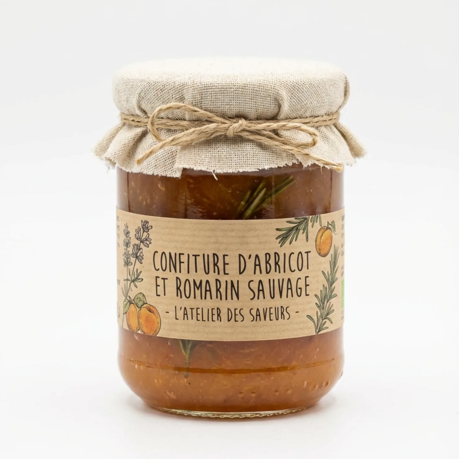 Packshot confiture artisanale
