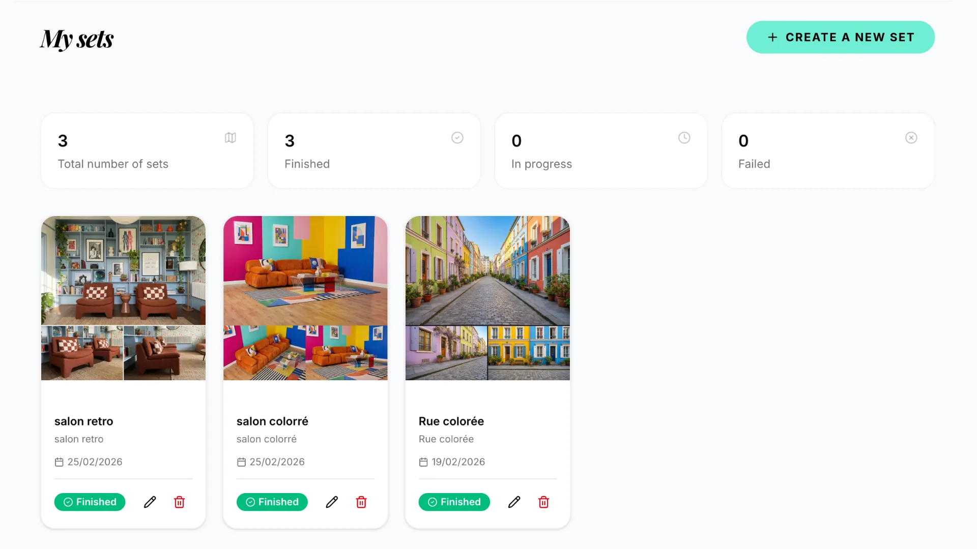 Accéder à la création de décor